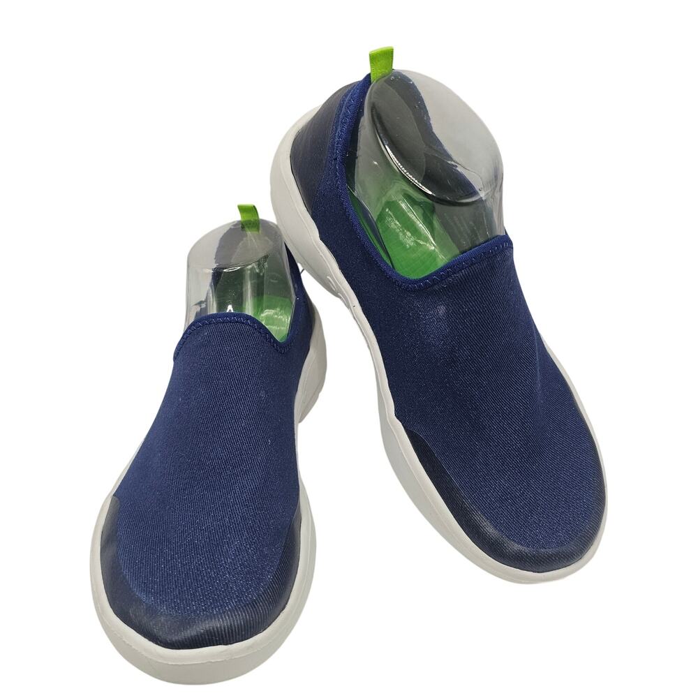 OOFOS OOmg Low Women's Recovery Shoes Sneaker Navy Blue Size 9 EUC